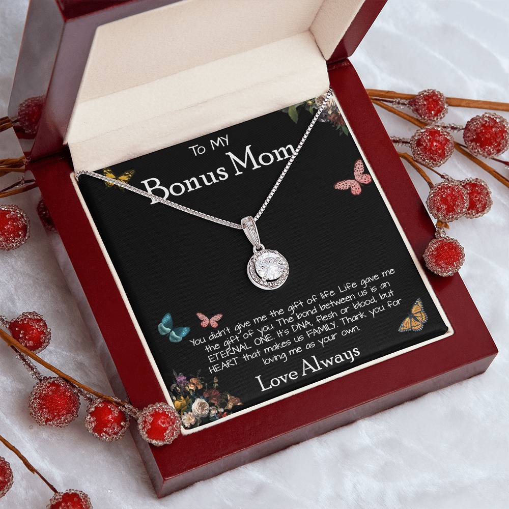 To My Bonus Mom Necklace Love Always Greatest Mother's Day Gift Necklace Mother's Day Eternal Hope Necklace