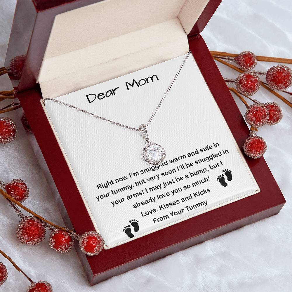 Mom Necklace, Mom To Be Necklace, Pregnancy Gift For Mom To Be, Mommy Present From Unborn Baby, Gift For Expecting Moms Mother's Day Eternal Hope Necklace