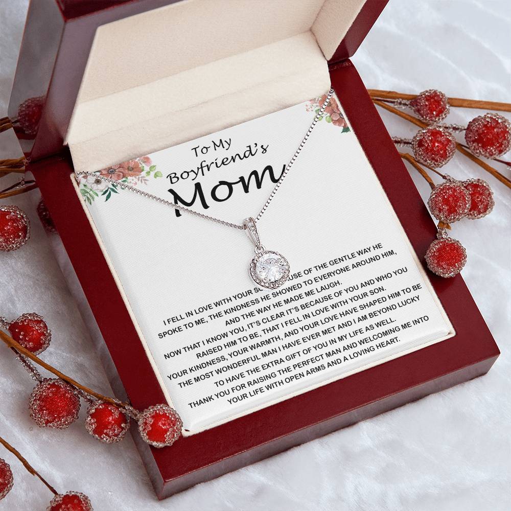 Mom Necklace, Mother-In-Law Necklace, Necklace Gift To My Boyfriend's Mom Gift, Future Mother-In-Law Necklace Mother's Day Eternal Hope Necklace