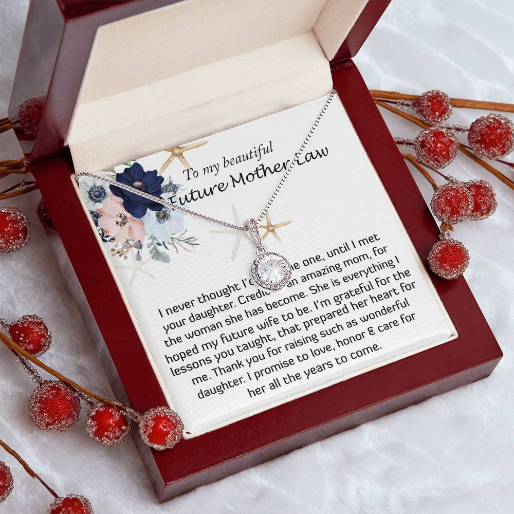 Mother-In-Law Necklace, Necklace Gift For Future Mother-In-Law From Future Son-In-Law, To My Future Mother-In-Law Mother's Day Eternal Hope Necklace