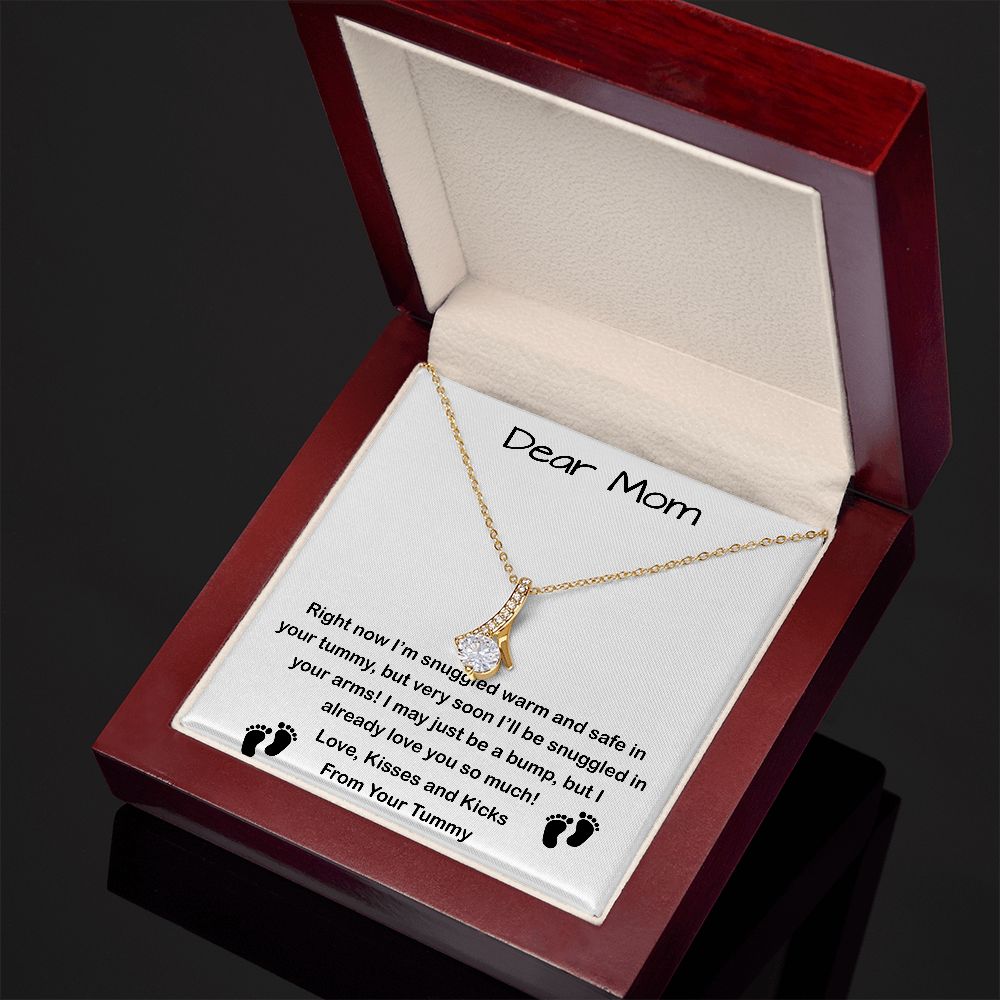 Mom Necklace, Mom To Be Necklace, Pregnancy Gift For Mom To Be, Mommy Present From Unborn Baby, Gift For Expecting Moms, Mother's Day Alluring Beautiful Necklace