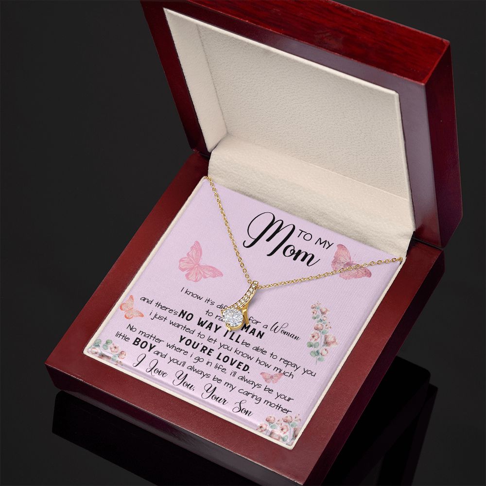 To My Mom Necklace Gift From Son Mother's Day Necklace Mother's Day Alluring Beautiful Necklace