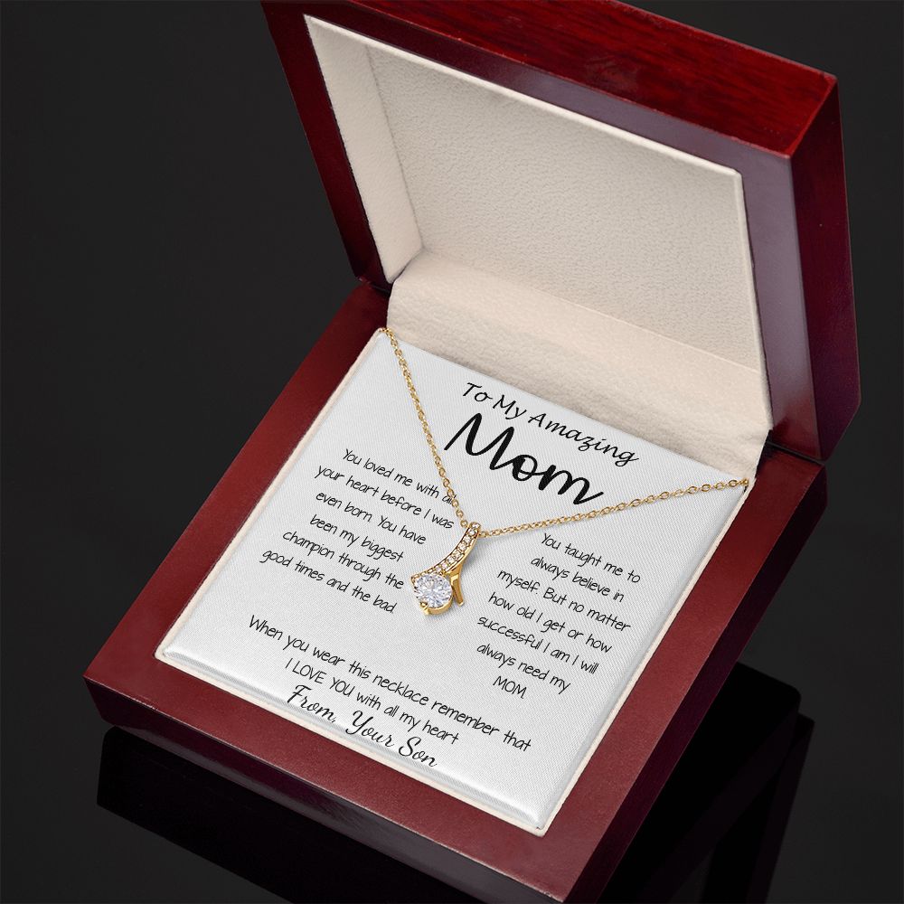Mom Necklace - Gift For Mom From Son - You Have Been My Biggest Champion Mother's Day Gift Mother's Day Alluring Beautiful Necklace