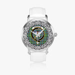 Whitelaw Scottish Clan Tartan Crest Badge Silver Automatic Watch Size 46mm