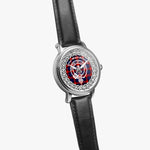 Scottish MacLachlan Clan Tartan Crest Badge Silver Automatic Watch Size 46mm