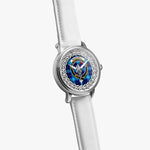 McKerrell  Scottish Clan Tartan Crest Badge Silver Automatic Watch Size 46mm