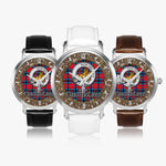 Scottish MacTavish Celtic Circle Silver Automatic Watch Size 46mm