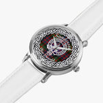 Sanderson Scottish Clan Tartan Crest Badge Silver Automatic Watch Size 46mm