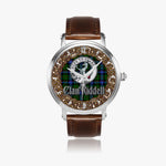 Scottish Riddell Hunting Celtic Circle Silver Automatic Watch Size 46mm
