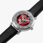 Hogg Scottish Clan Tartan Crest Badge Silver Automatic Watch Size 46mm