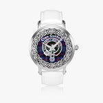 Scottish Guthrie Modern Clan Tartan Crest Badge Silver Automatic Watch Size 46mm