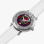Pentland Scottish Clan Tartan Crest Badge Silver Automatic Watch Size 46mm