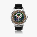 Scottish Wishart Celtic Circle Silver Automatic Watch Size 46mm