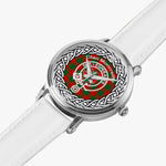 Scottish Moncreiffe Clan Tartan Crest Badge Silver Automatic Watch Size 46mm