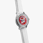 Ross Scottish Clan Tartan Crest Badge Silver Automatic Watch Size 46mm