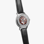 Scottish Balfour Clan Tartan Crest Badge Silver Automatic Watch Size 46mm