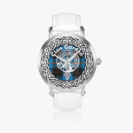 Scottish Garden Clan Tartan Crest Badge Silver Automatic Watch Size 46mm