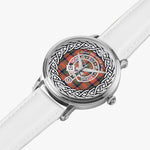 Stuart Of Bute Clan Tartan Crest Badge Silver Automatic Watch Size 46mm