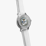 Bell Scottish Clan Tartan Crest Badge Silver Automatic Watch Size 46mm