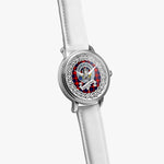 MacLachlan Scottish Clan Tartan Crest Badge Silver Automatic Watch Size 46mm