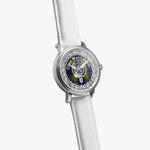 MacLaren Scottish Clan Tartan Crest Badge Old Silver Automatic Watch Size 46mm