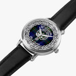 Williams Scottish Clan Tartan Crest Badge Silver Automatic Watch Size 46mm