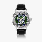 Rollo Scottish Clan Tartan Crest Badge Silver Automatic Watch Size 46mm