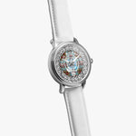 Scottish Anderson Clan Tartan Crest Badge Silver Automatic Watch Size 46mm