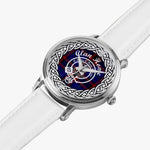 Home Clan Tartan Crest Badge Silver Automatic Watch Size 46mm