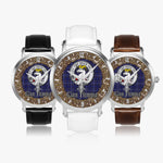 Scottish Fleming Celtic Circle Large Silver Automatic Watch Size 46mm