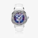 Eliott Scottish Clan Tartan Crest Badge Silver Automatic Watch Size 46mm