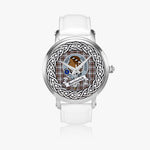 Borthwick Scottish Clan Tartan Crest Badge Silver Automatic Watch Size 46mm