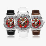 Binning (of Wallingford) Scottish Clan Tartan Crest Badge Silver Automatic Watch Size 46mm