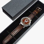 Scottish Dewar Celtic Circle Silver Automatic Watch Size 46mm