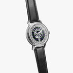 Scottish Galbraith Clan Tartan Crest Badge Silver Automatic Watch Size 46mm