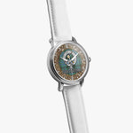 Scottish MacInnes Celtic Ring Silver Automatic Watch Size 46mm