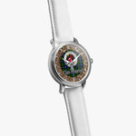 Scottish Primrose Celtic Circle Silver Automatic Watch Size 46mm