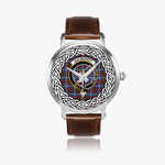 Dalmahoy Scottish Clan Tartan Crest Badge Silver Automatic Watch Size 46mm