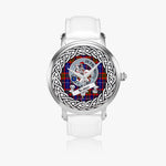 Trotter Scottish Clan Tartan Crest Badge Silver Automatic Watch Size 46mm