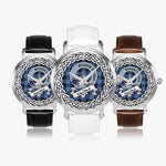 MacNeill Of Barra Scottish Clan Tartan Crest Badge Silver Automatic Watch Size 46mm