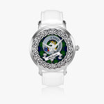 Oliphant Scottish Clan Tartan Crest Badge Silver Automatic Watch Size 46mm