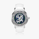 Hope Scottish Clan Tartan Crest Badge Silver Automatic Watch Size 46mm