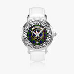 Whitefoord Scottish Clan Tartan Crest Badge Silver Automatic Watch Size 46mm