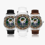 Scottish Wishart Celtic Circle Silver Automatic Watch Size 46mm
