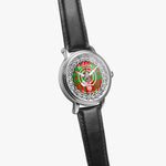 McAdams surname last name Scottish Clan tartan badge crest Silver Automatic Watch Size 46mm