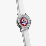 Scottish Anstruther Clan Tartan Crest Badge Silver Automatic Watch Size 46mm
