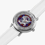 Trotter Scottish Clan Tartan Crest Badge Silver Automatic Watch Size 46mm