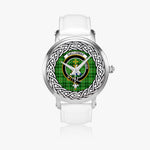Galloway Scottish Clan Tartan Crest Badge Silver Automatic Watch Size 46mm