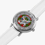 Scottish Burnett Celtic Circle Silver Automatic Watch Size 46mm