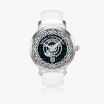 Campbell Of Cawdor Modern Clan Tartan Crest Badge Silver Automatic Watch Size 46mm